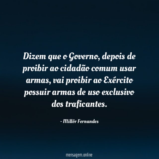 Dizem que o Governo