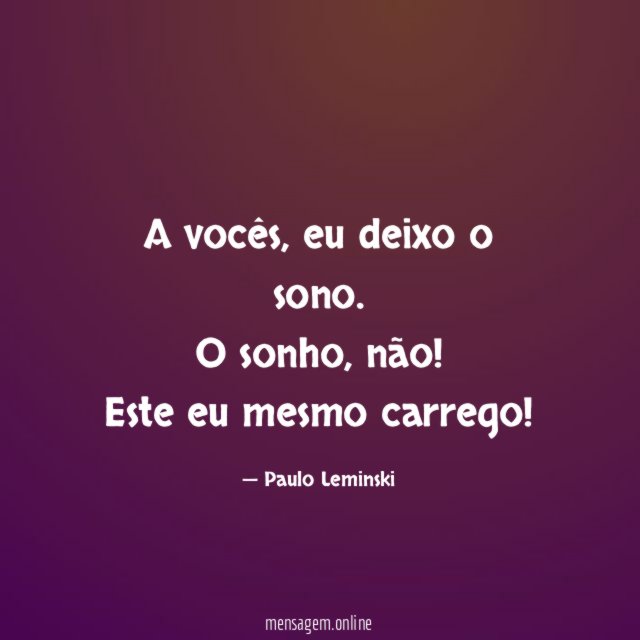 A vocês
