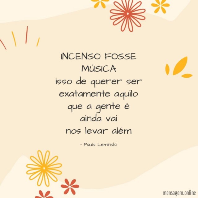 INCENSO FOSSE MÚSICA