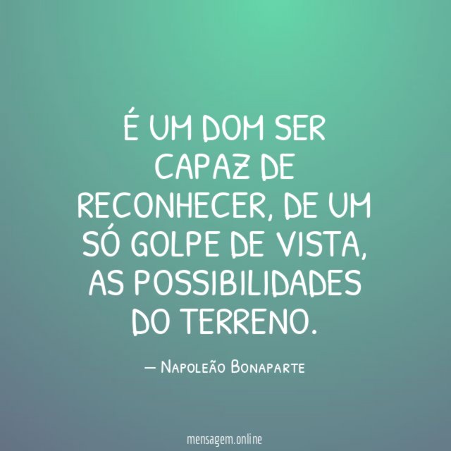 É um dom ser capaz de reconhecer