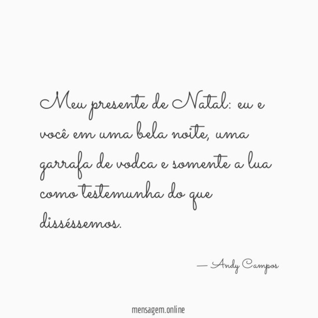 Meu presente de Natal