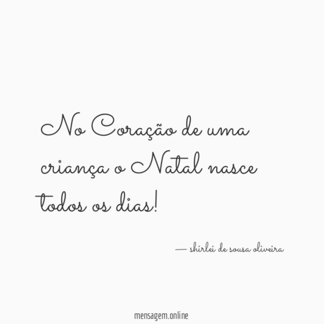 No Coração de uma criança o Natal nasce