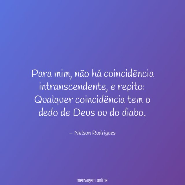 Para mim