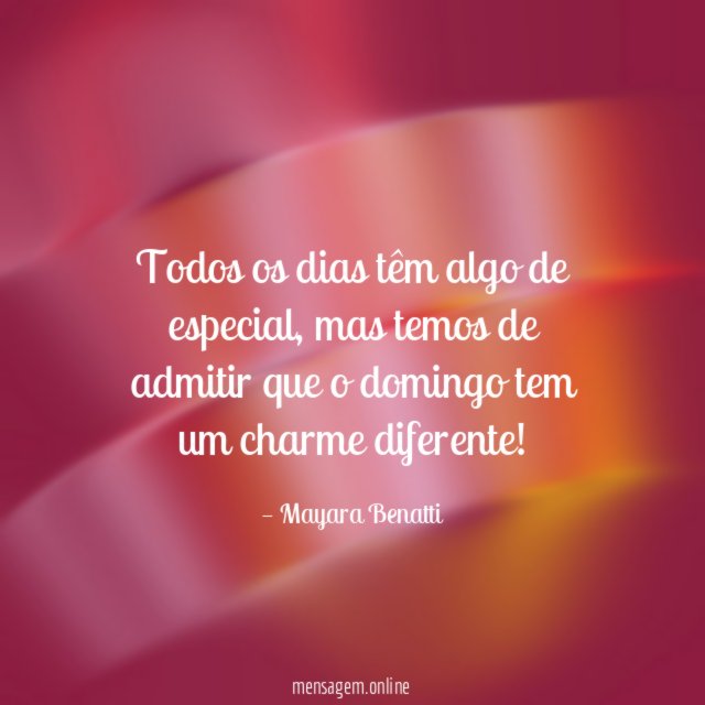 Todos os dias têm algo de especial