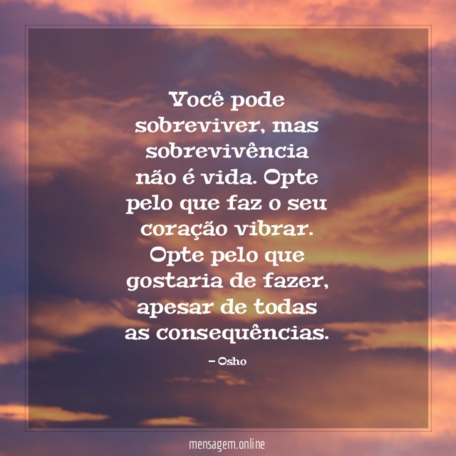 Você pode sobreviver