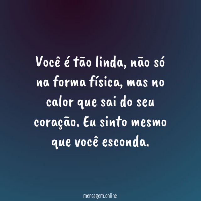 Você é tão linda