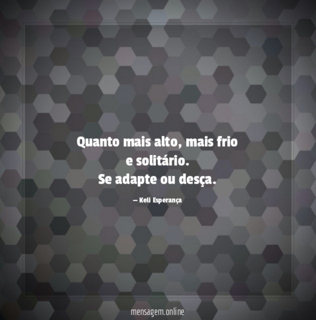 Quanto mais alto