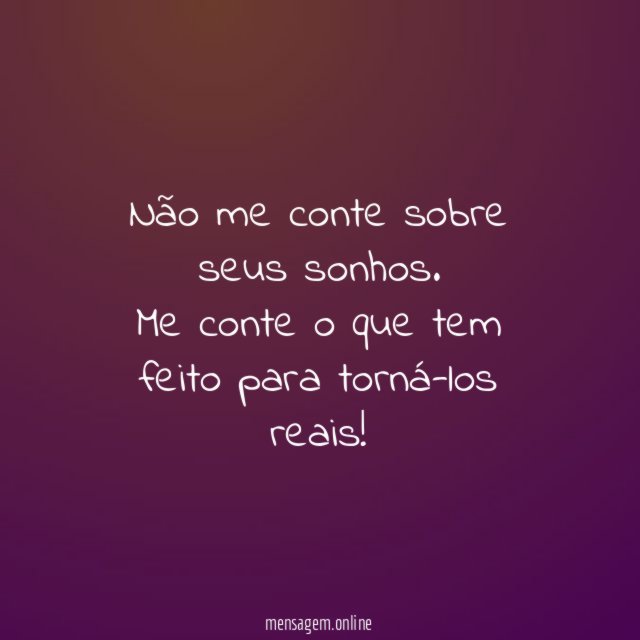 Não me conte sobre seus sonhos