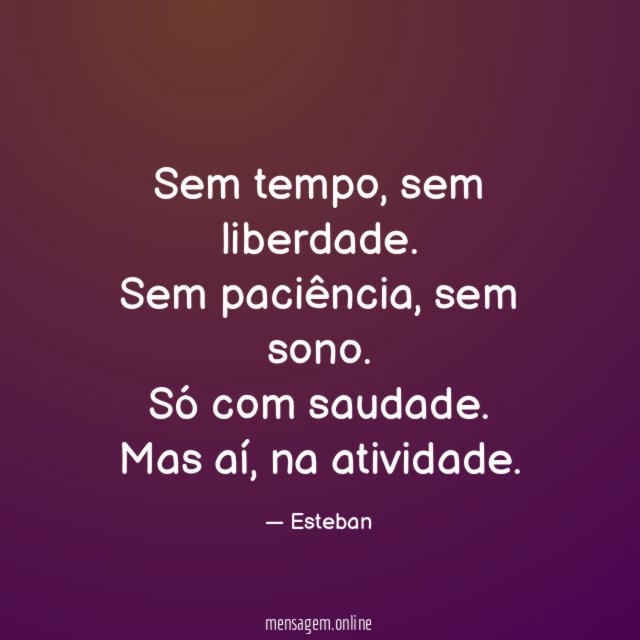 Sem tempo
