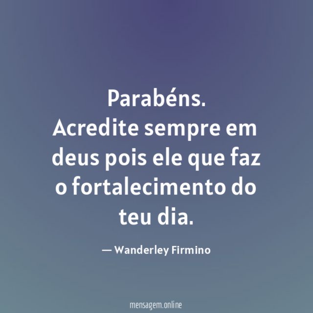 Parabéns