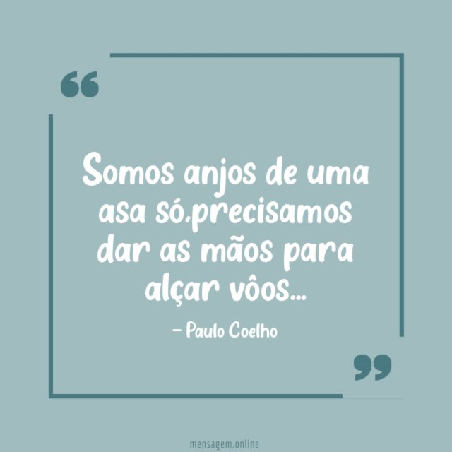 Somos anjos de uma asa só