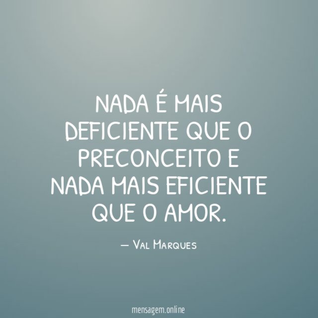 Nada é mais deficiente que o preconceito