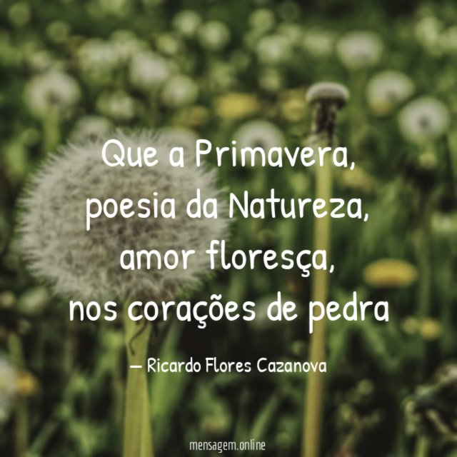 Que a Primavera