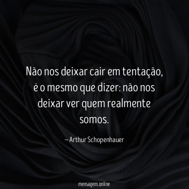 Não nos deixar cair em tentação