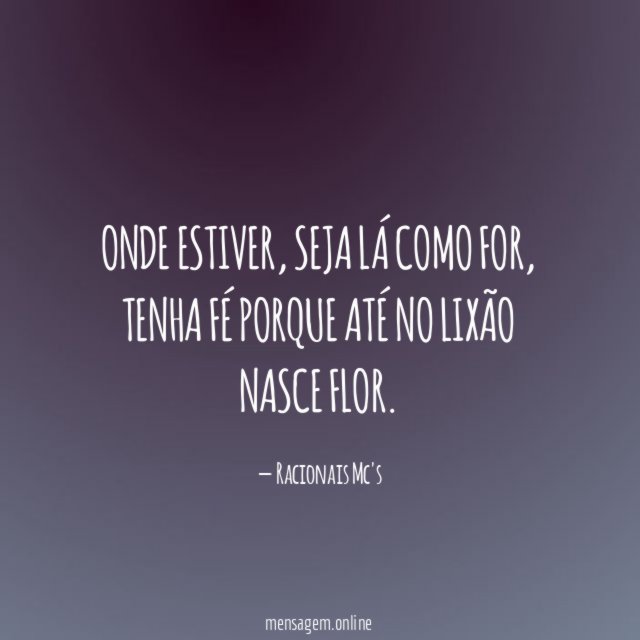 Onde estiver