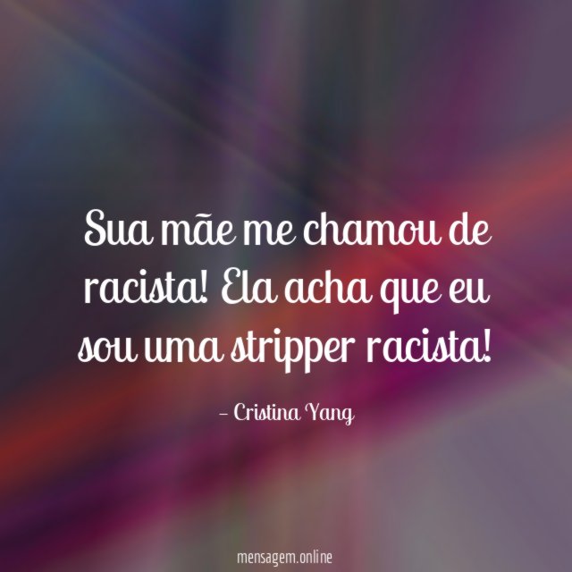 Sua mãe me chamou de racista