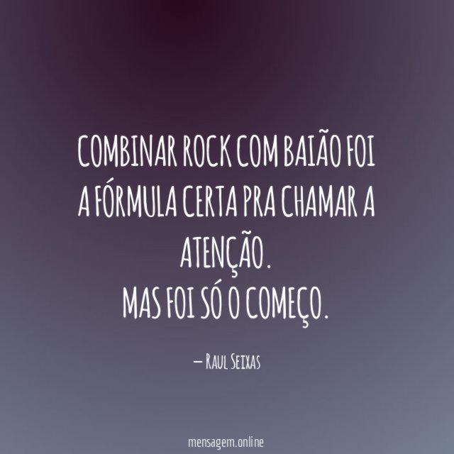 Combinar rock com baião foi a fórmula certa