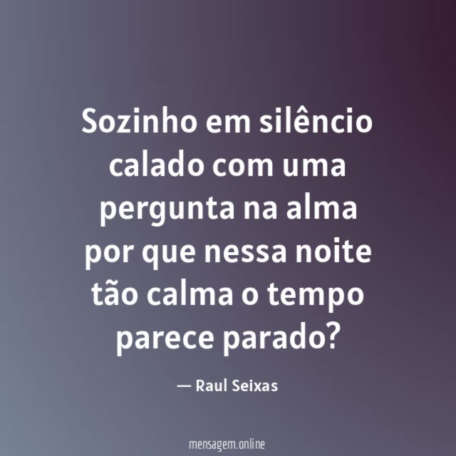 Sozinho em silêncio calado com uma pergunta na