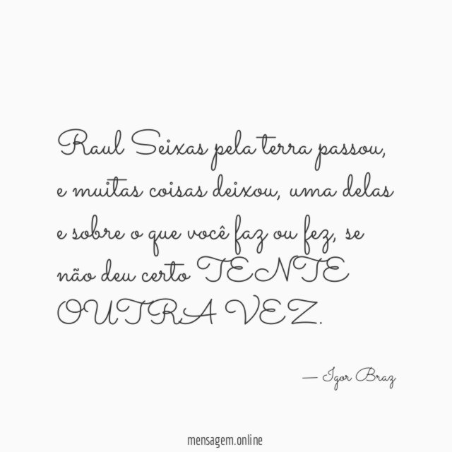 Raul Seixas pela terra passou
