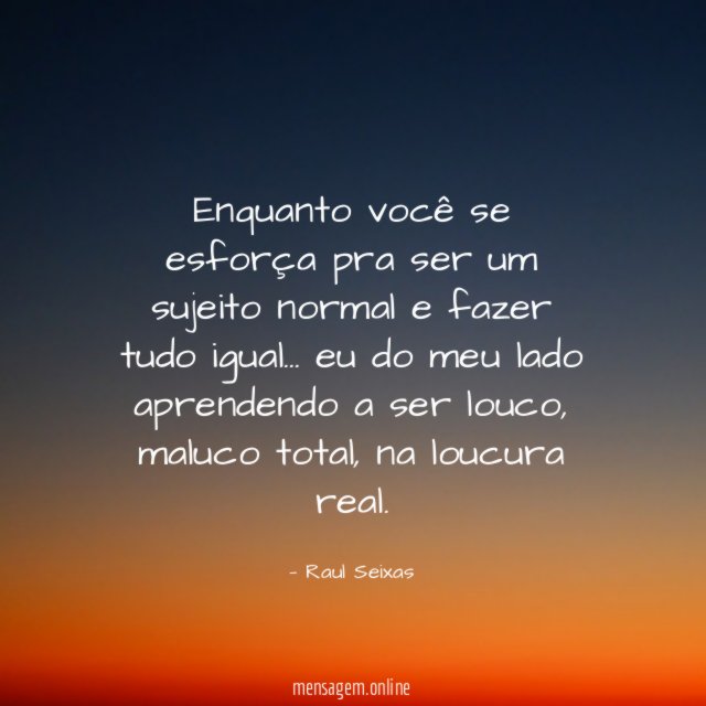 Enquanto você se esforça pra ser um sujeito