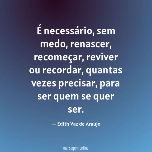 É necessário