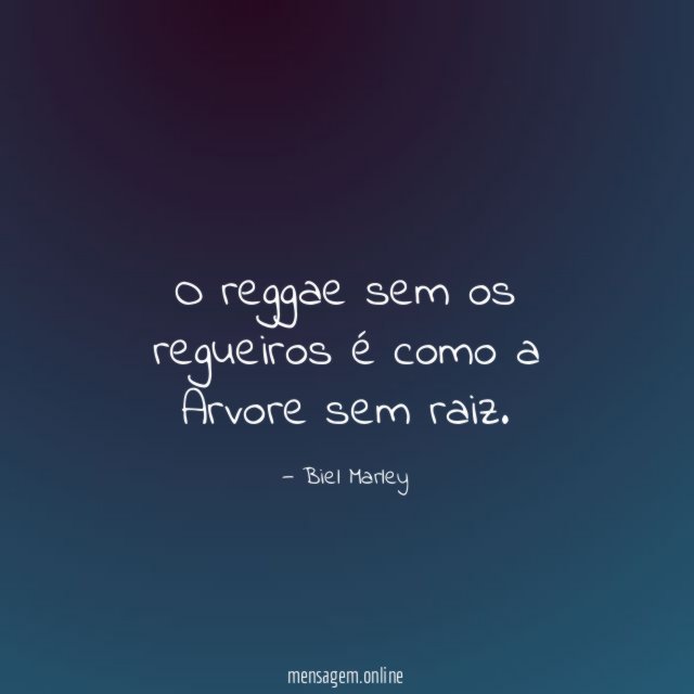 O reggae sem os regueiros é como a Arvore sem raiz