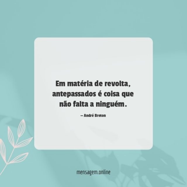 Em matéria de revolta