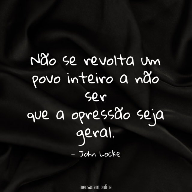 Não se revolta um povo inteiro a não