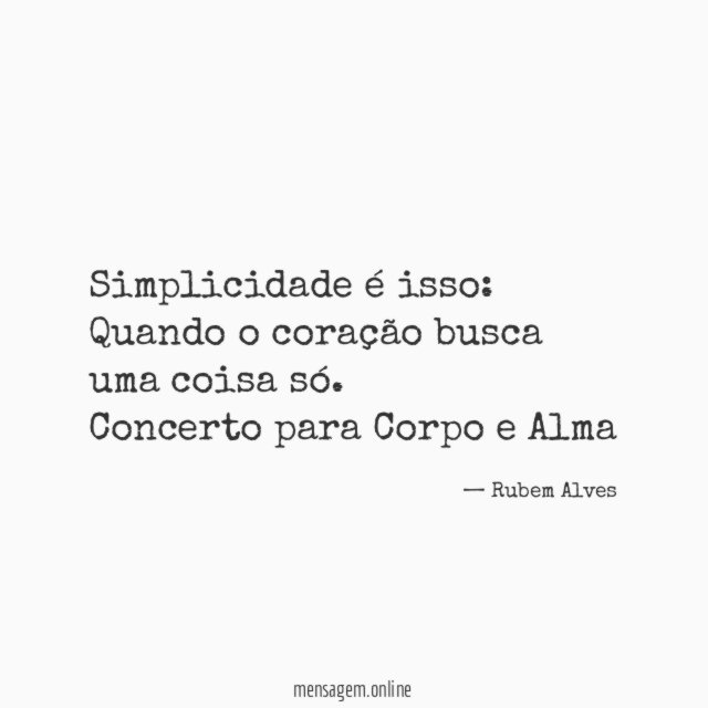 Simplicidade é isso