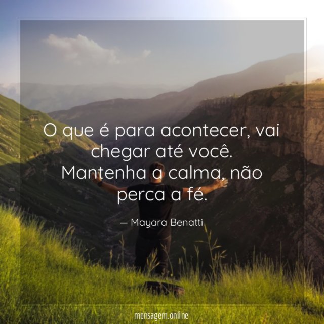 O que é para acontecer