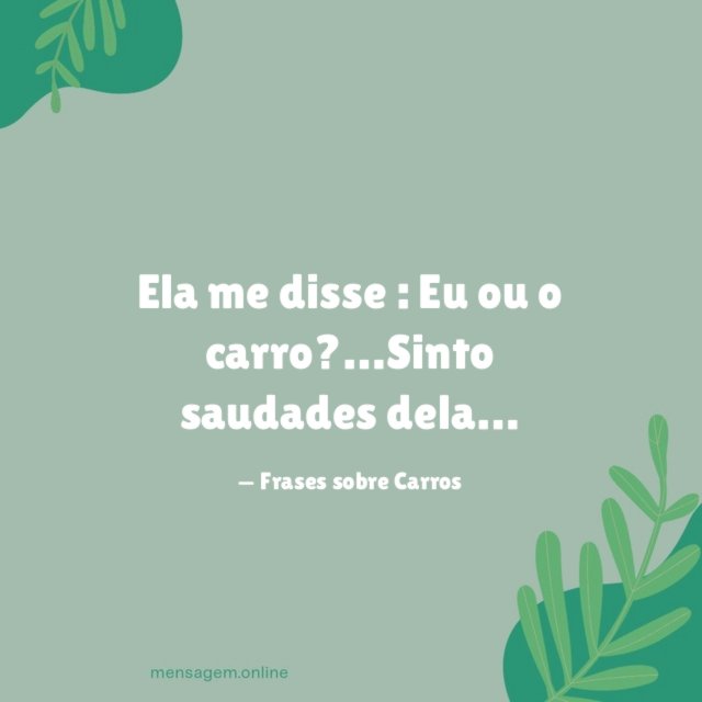 Ela me disse