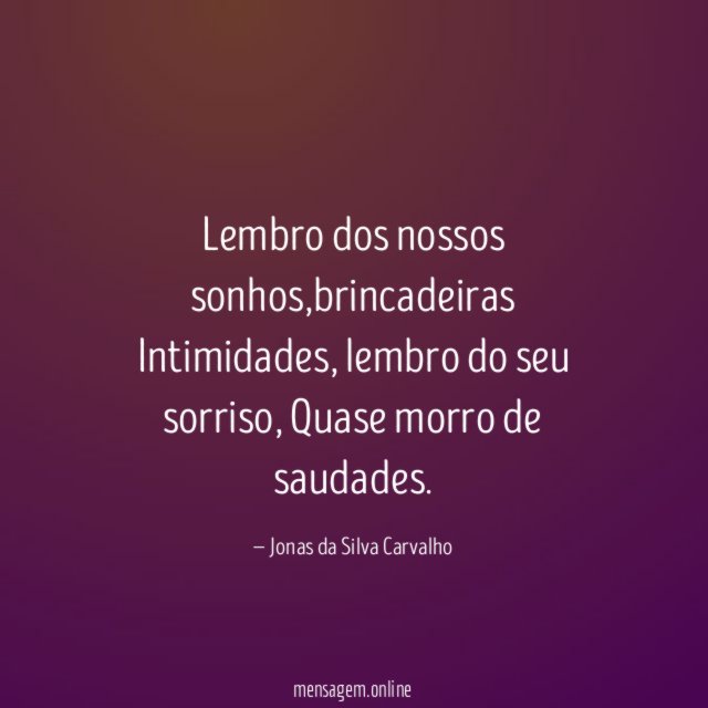 Lembro dos nossos sonhos