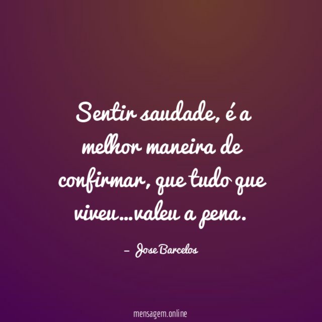 Sentir saudade
