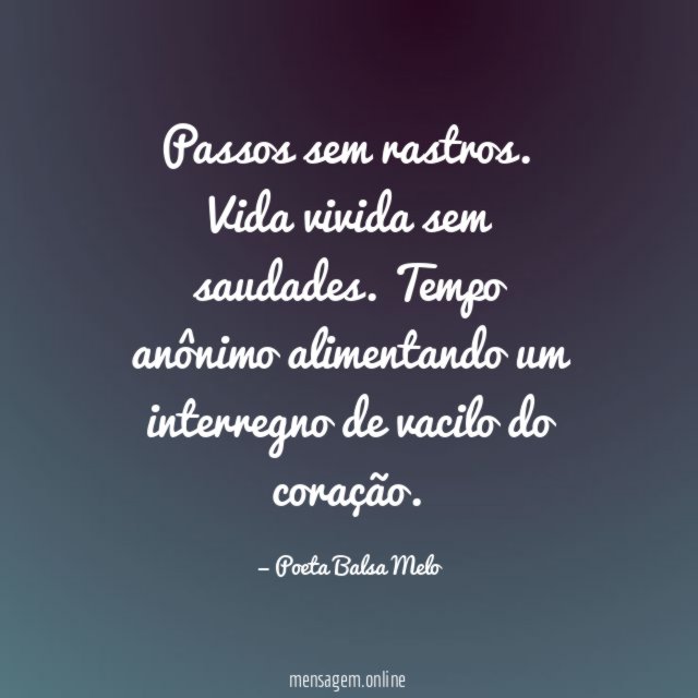 Passos sem rastros