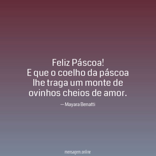 Feliz Páscoa
