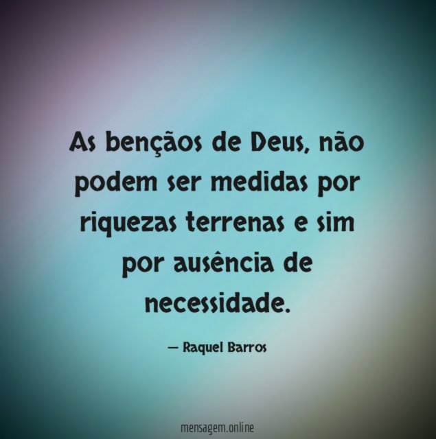 As bençãos de Deus