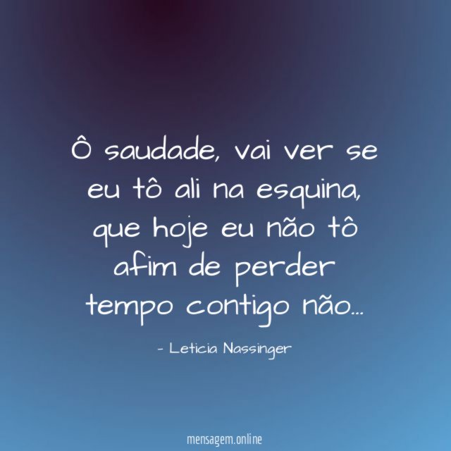 Ô saudade