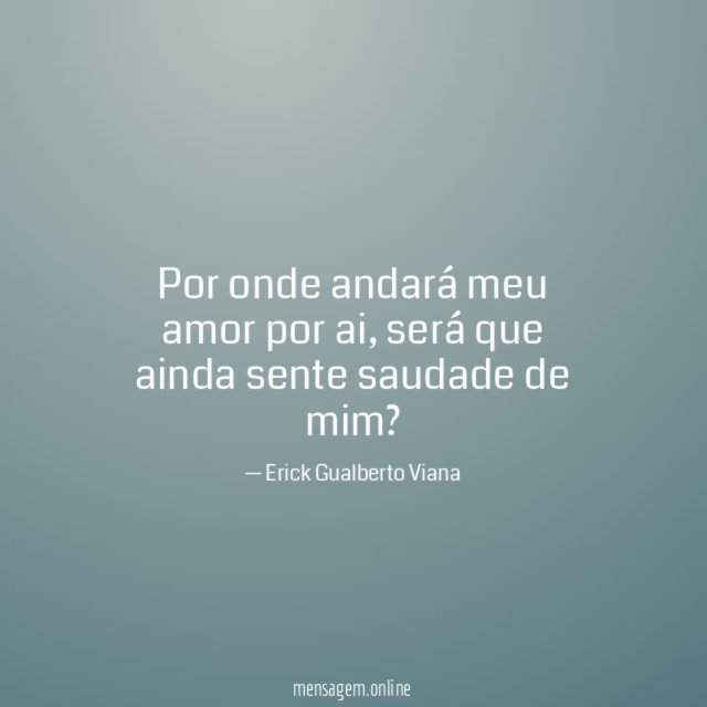Por onde andará meu amor por ai