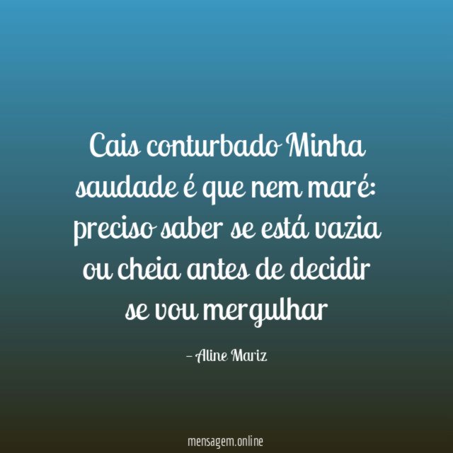 Cais conturbado