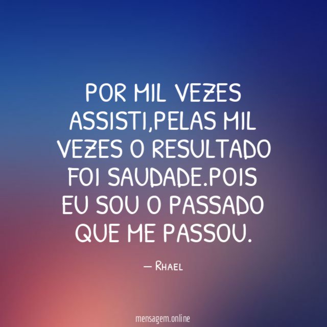 Por mil vezes assisti