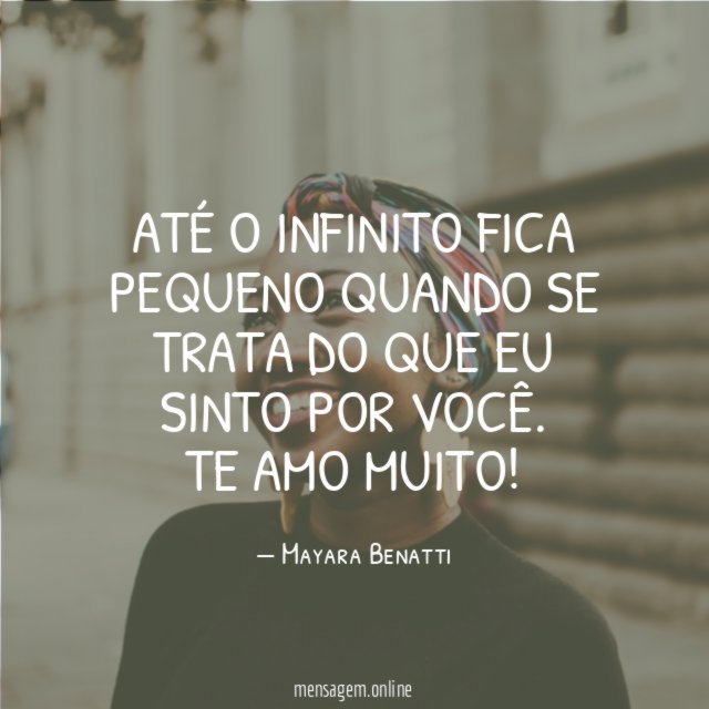 Até o infinito fica pequeno quando se trata