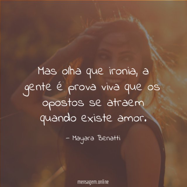 Mas olha que ironia