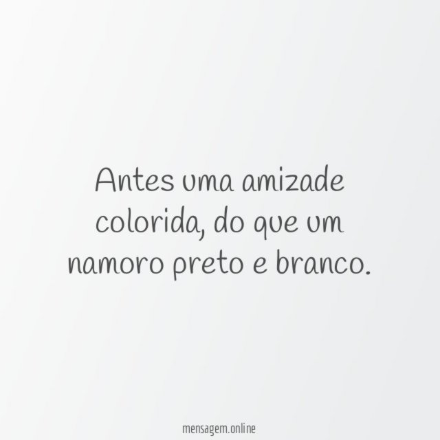 Antes uma amizade colorida