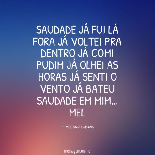 SAUDADE
