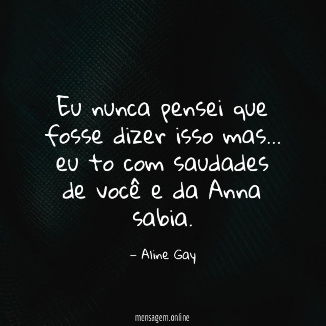 Eu nunca pensei que fosse dizer isso mas