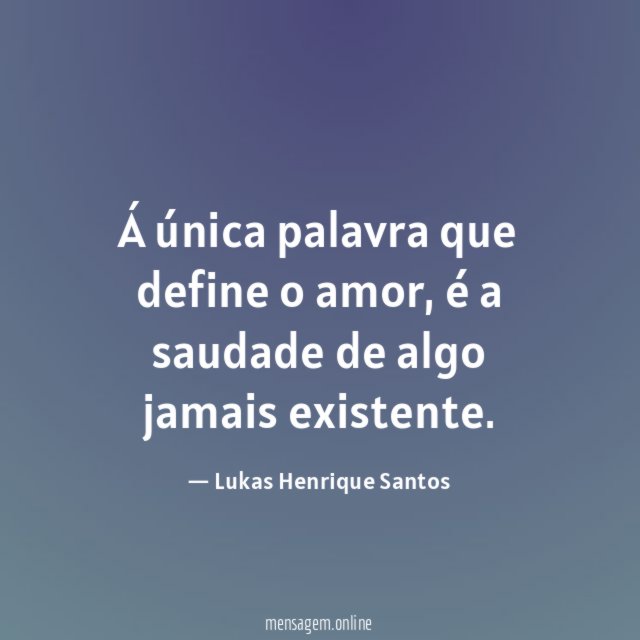 Á única palavra que define o amor