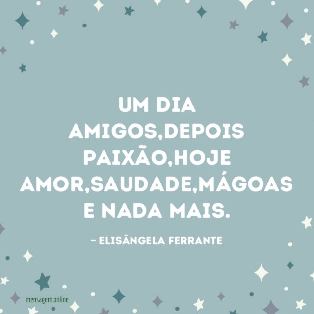 Um dia Amigos