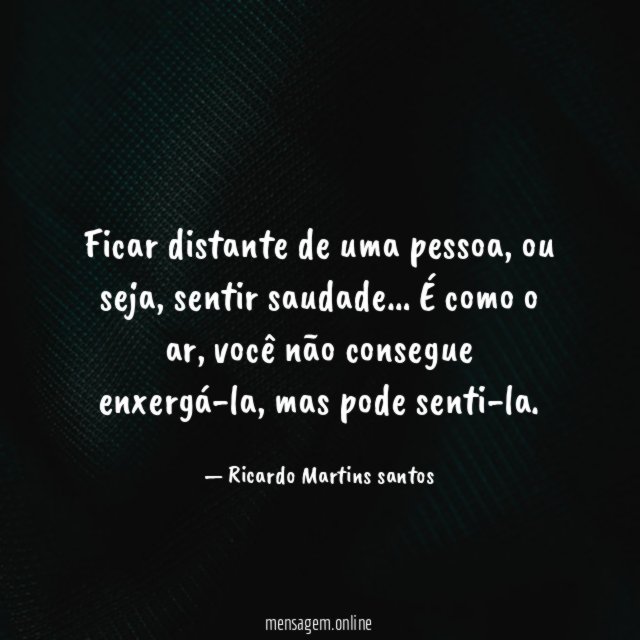 Ficar distante de uma pessoa