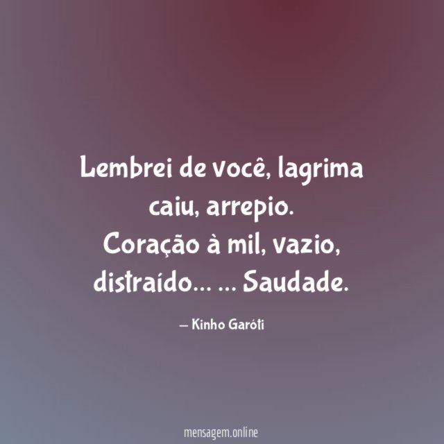 Lembrei de você