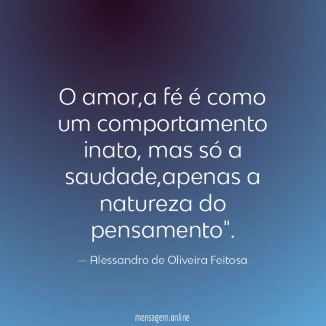 O amor